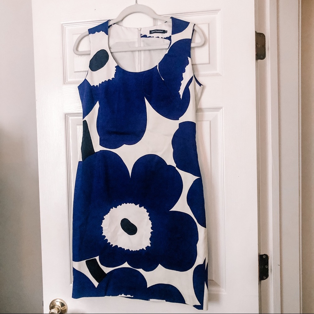 Marimekko Unikko Pattern Cocktail Dress